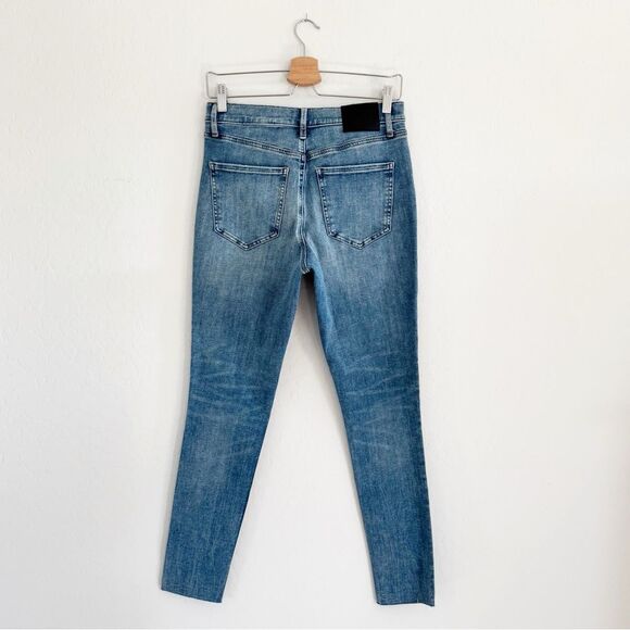 Express Women's High Rise Jeans - Blue - Picture 4 of 16